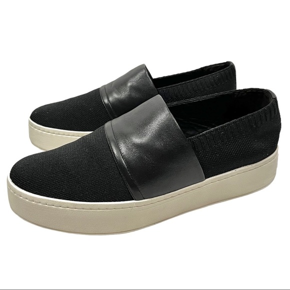 VINCE Ward Knit & Leather Contrast Slip-On Shoe - Picture 11 of 11